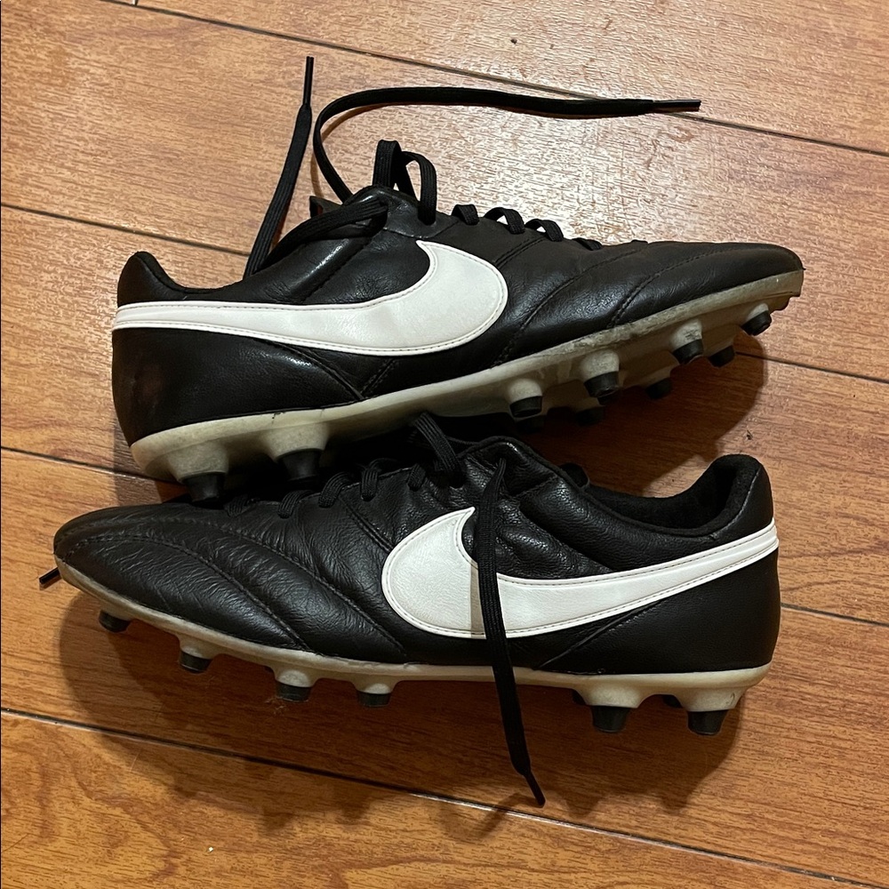 Nike Premier FG Kangaroo Leather 2016 Black Soccer Cleats 599427